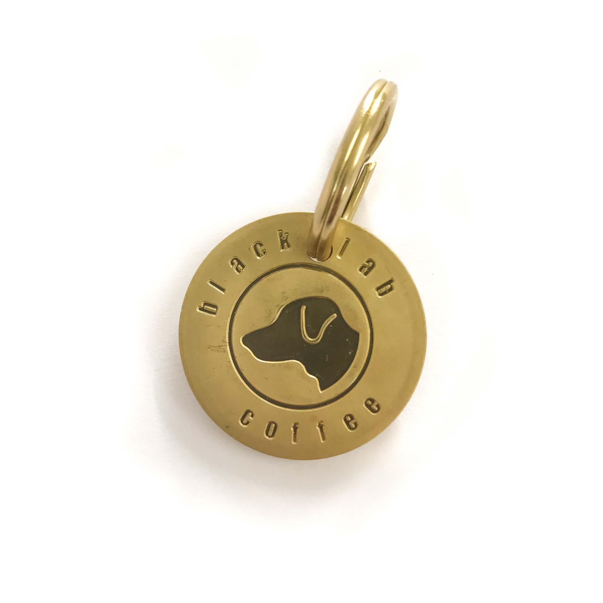 Dog tag - solid brass for Labrador retrievers – Black Lab Coffee