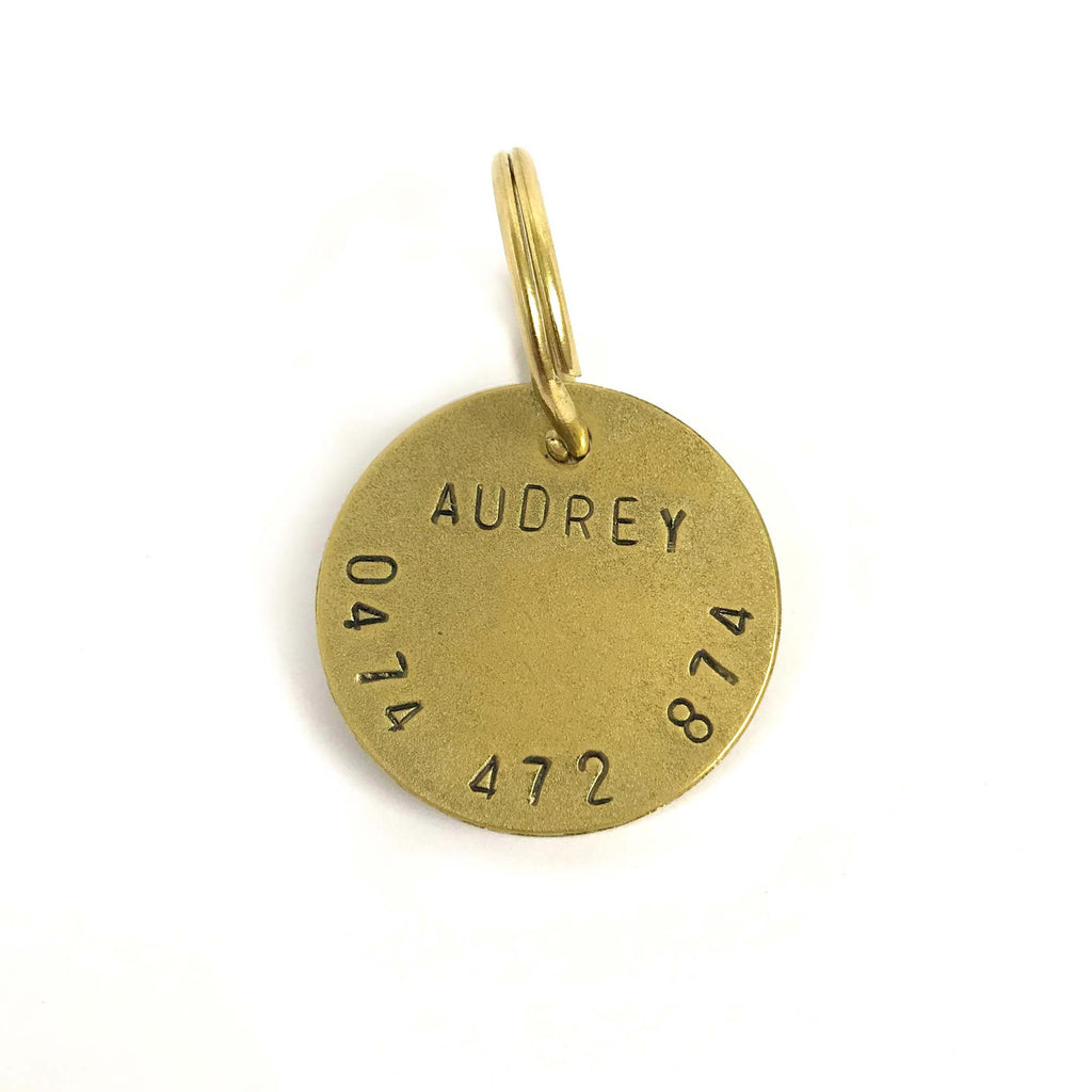 stamped dog tag