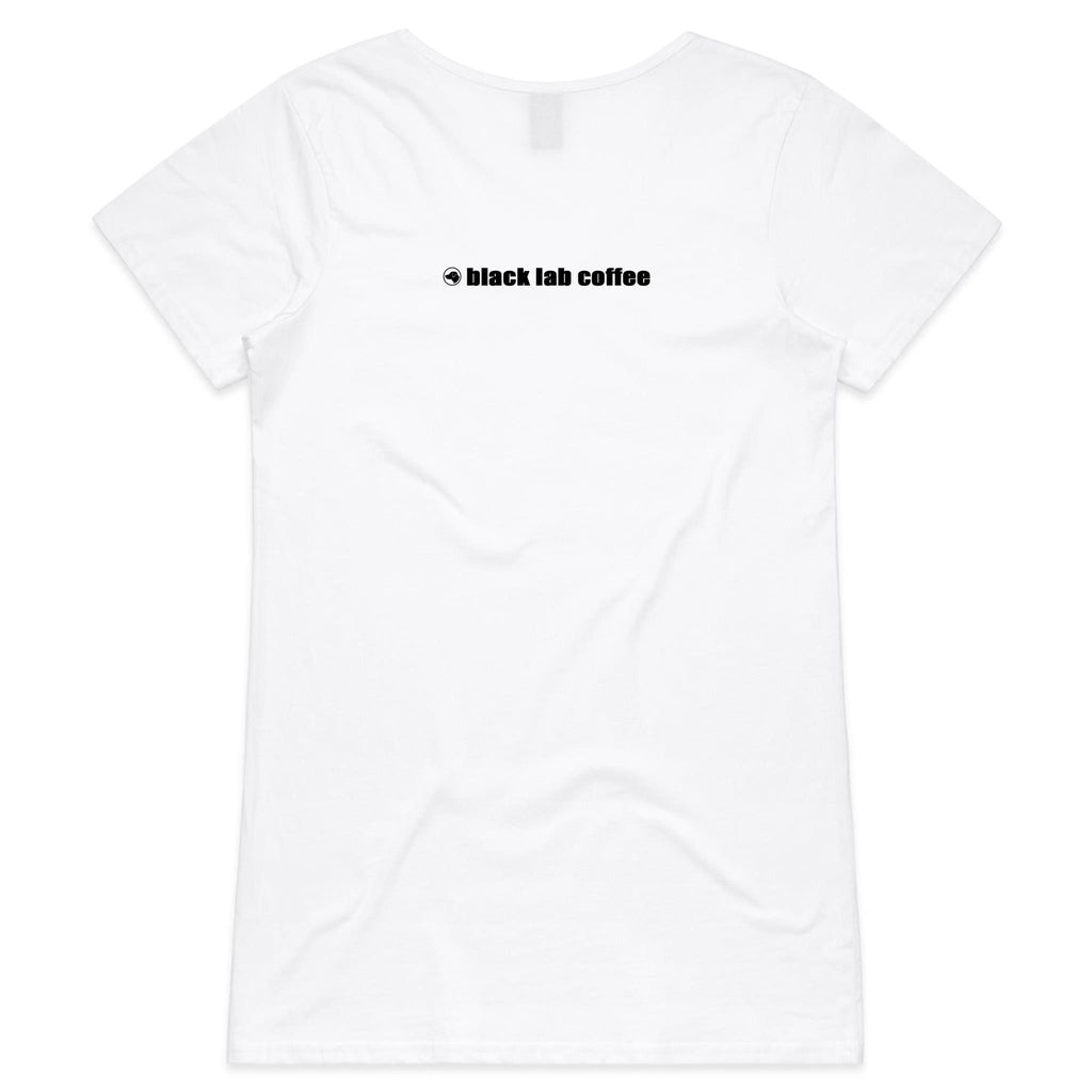 This is my work shirt, women's V neck.